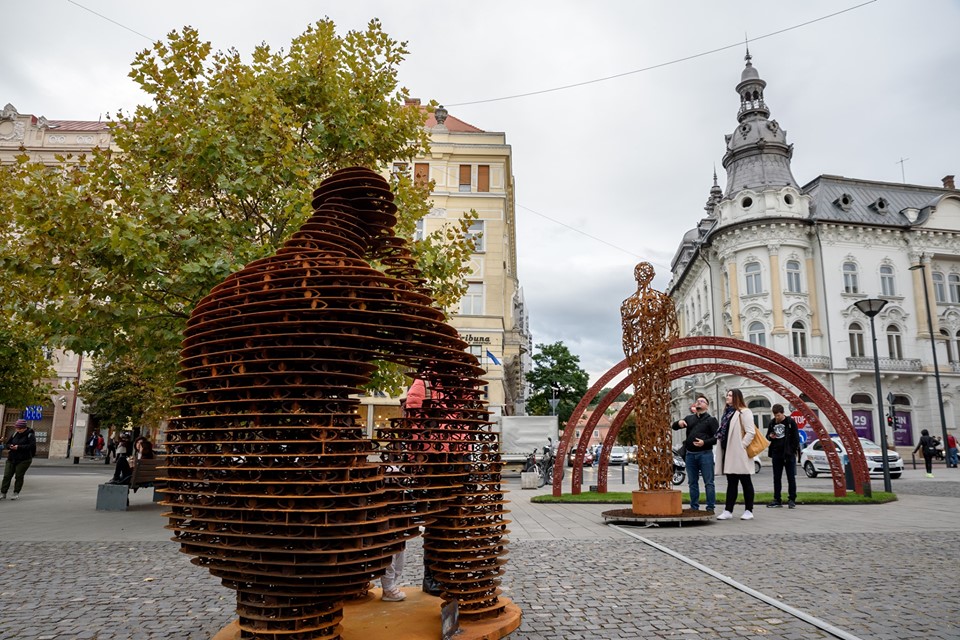 „Gânditorul” de Cluj-Napoca! Trei opere ale sculptorului clujean Liviu Mocan