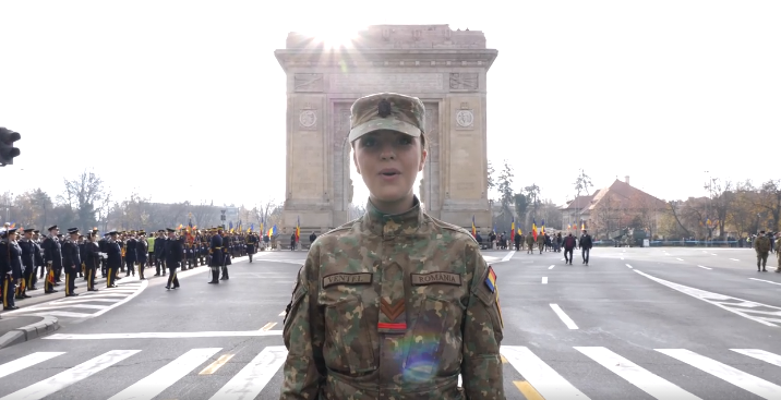 Clujeanca Oana Vențel cântă în videoclipul Armatei pentru 1 Decembrie. Are o voce spectaculoasă. VIDEO