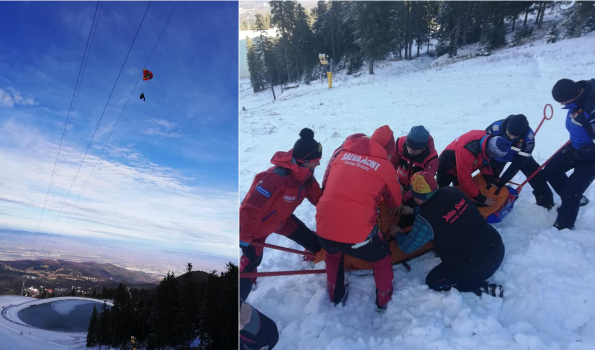 Un parapantist a CĂZUT în gol de la 40 m înălțime