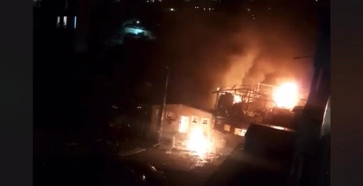 Explozie puternică strada Dunării