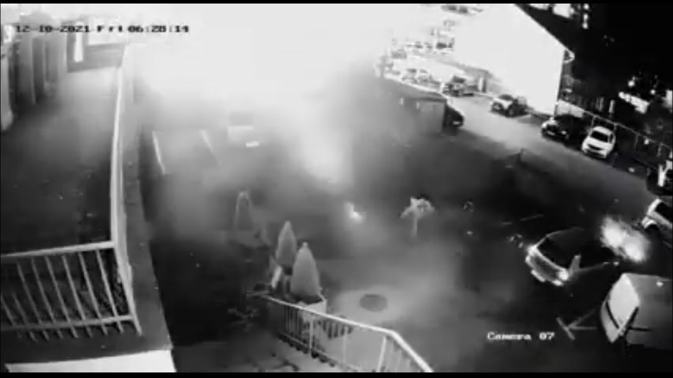 Captură de ecran: Explozie strada Dunării din Cluj-Napoca
