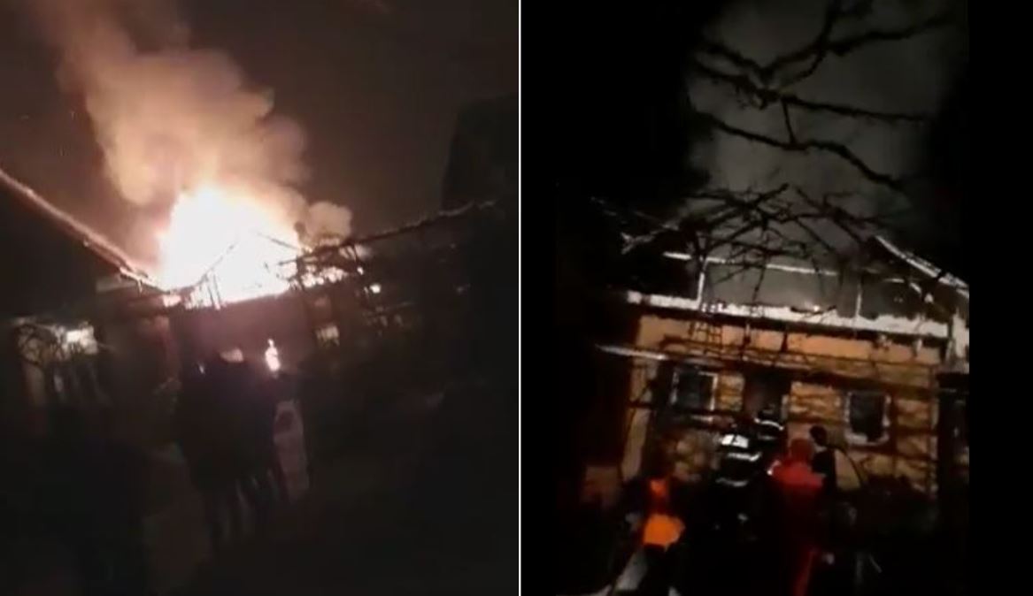 Incendiu la o casă în seara de Ajun