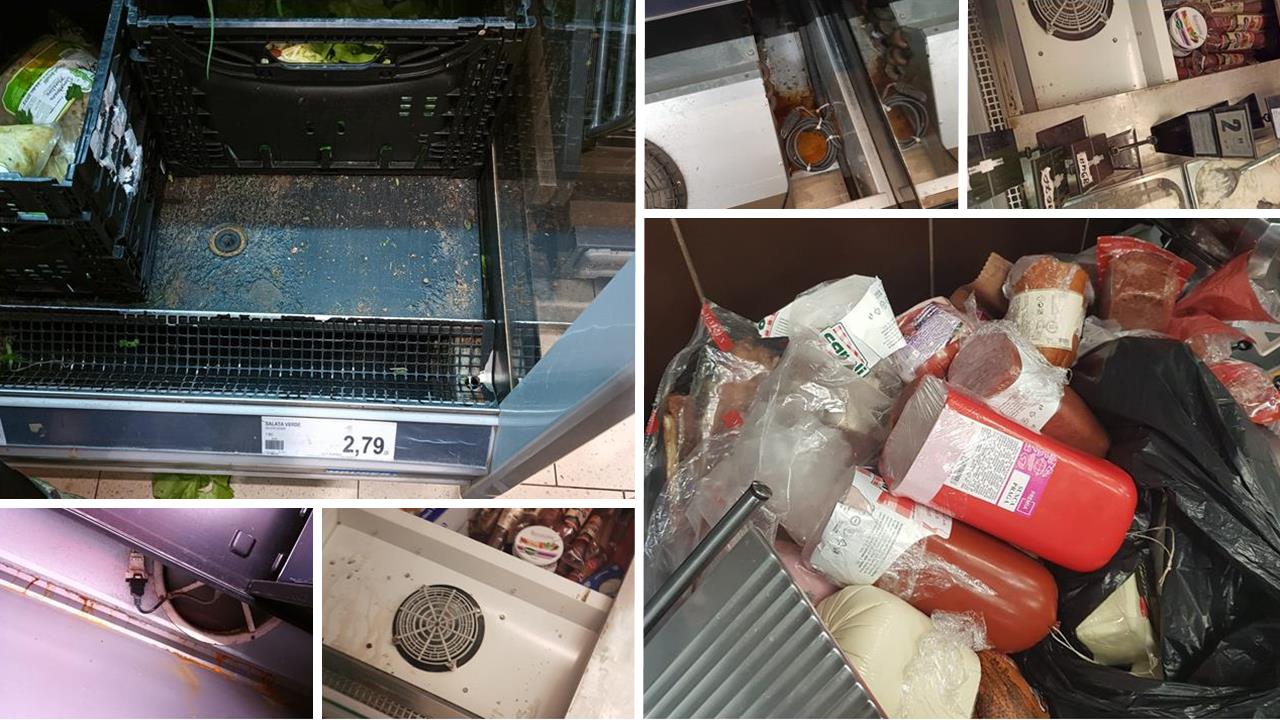 Protecția Consumatorului a dat amenzi de 1 milion de lei. Mâncare expirată și vitrine pline de mucegai descoperite de comisari