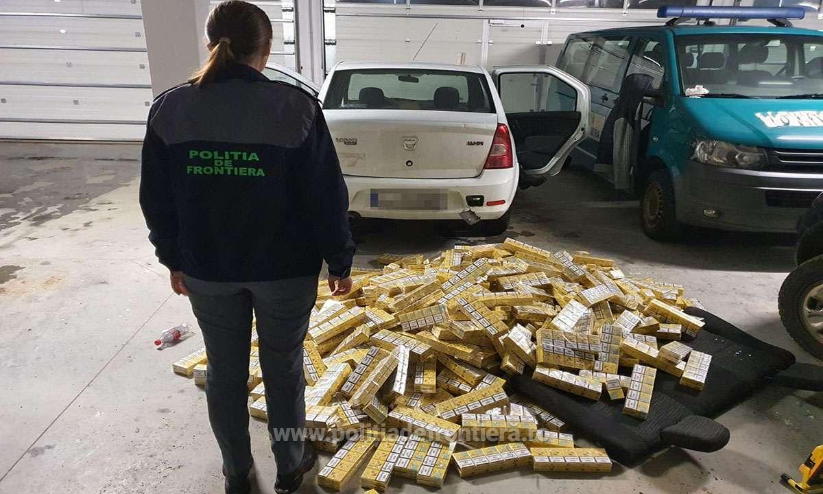 Țigări de contrabandă în valoare de 100.000 lei