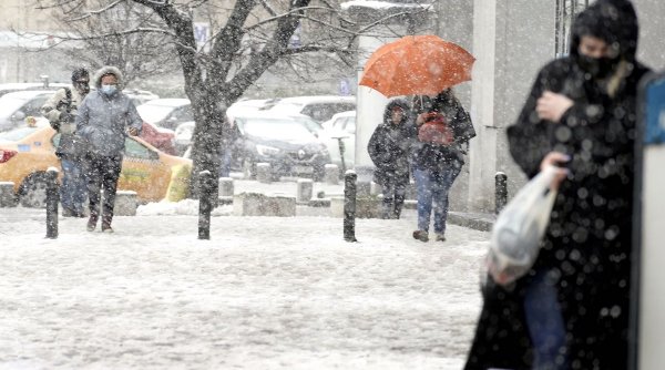 Se întorc ninsorile! COD GALBEN de ninsori în 14 județe