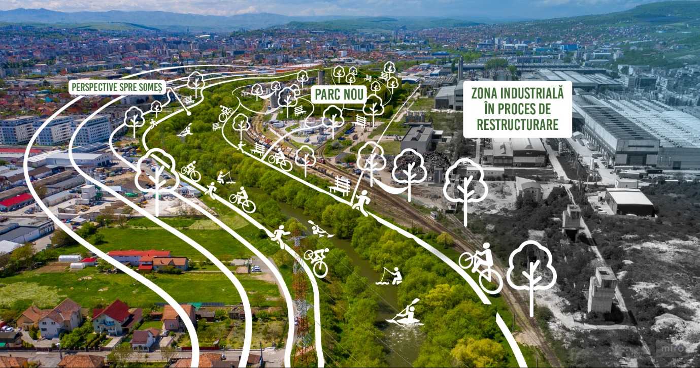 Doar 10% din zona industrială a Clujului e ocupată de spații verzi. Avem mai mulți locuitori