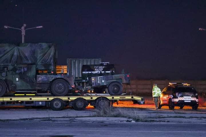 Trupele americane au ajuns în România! Convoiul militar a intrat în țară pe la Nădlac. Sursă foto: Info Trafic 24