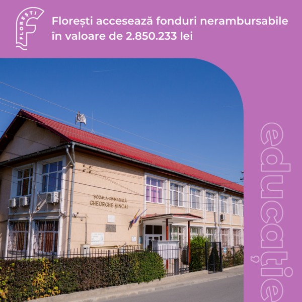 Primăria Florești a atras fonduri nerambursabile de peste 2.8 mil. lei