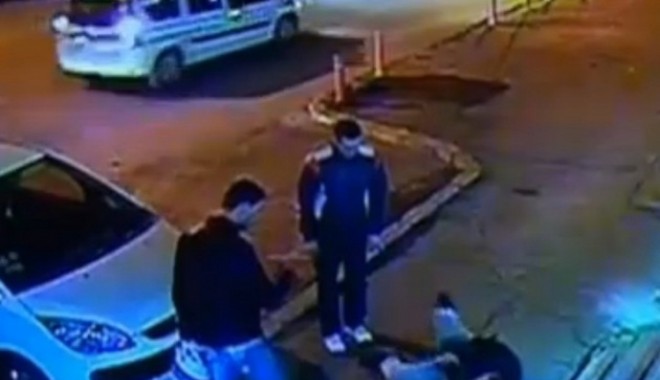 Bătaie pe o stradă din Apahida. Foto: Arhivă.