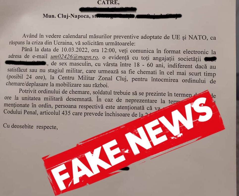 Documente false de recrutare