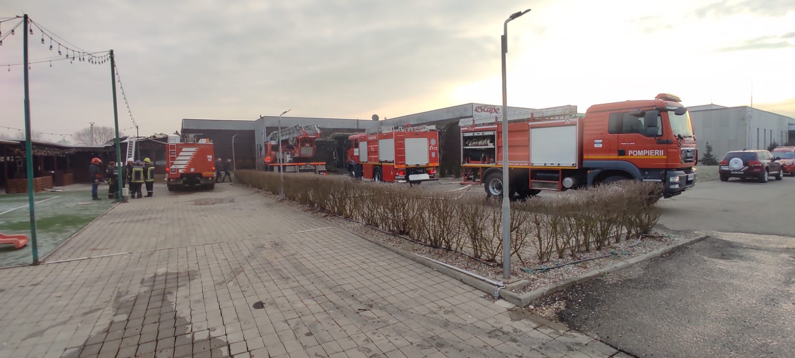Incendiu la un restaurant din Gherla