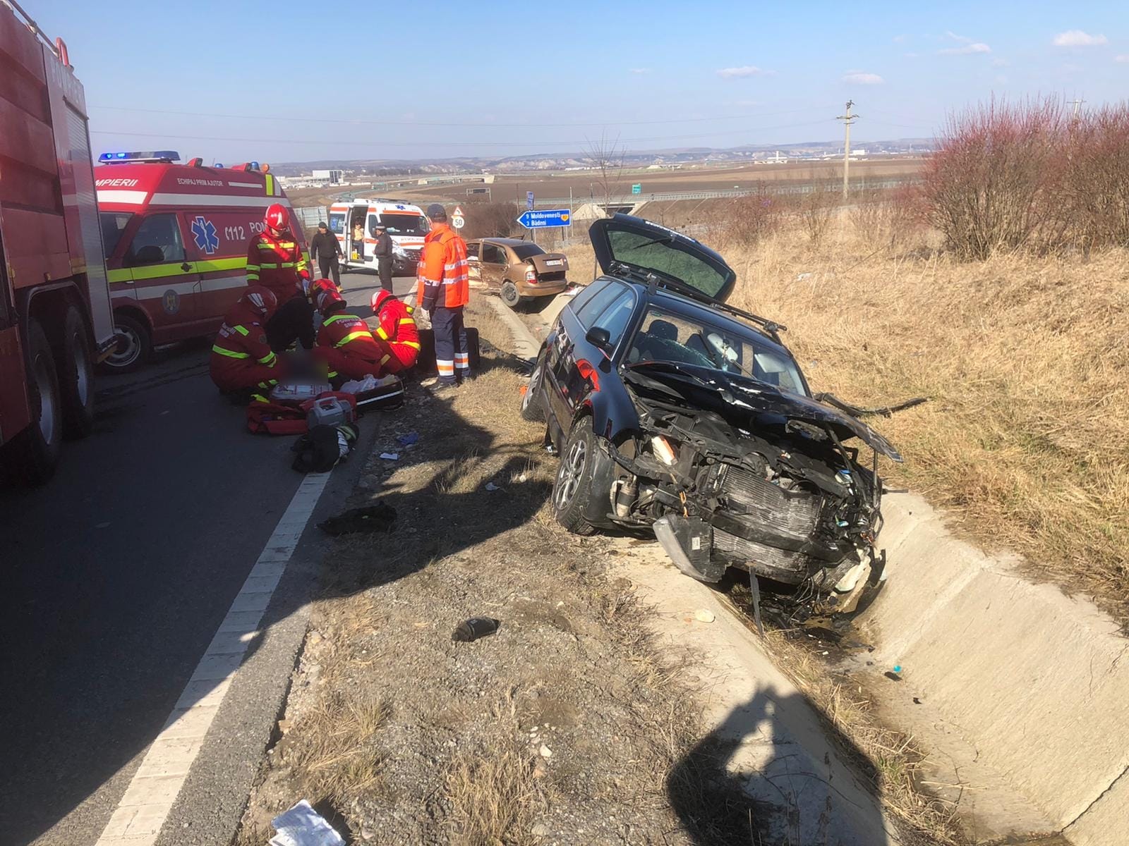 Accident GRAV la ieșirea din Turda! UPDATE: Un bărbat a murit
