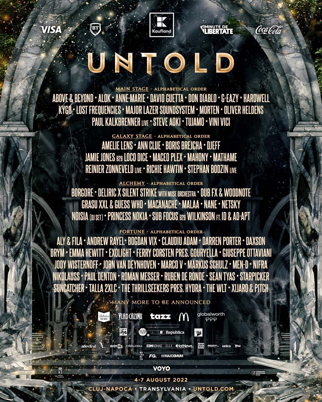 Un nou val de artiști a fost anunțat pentru Untold 2022