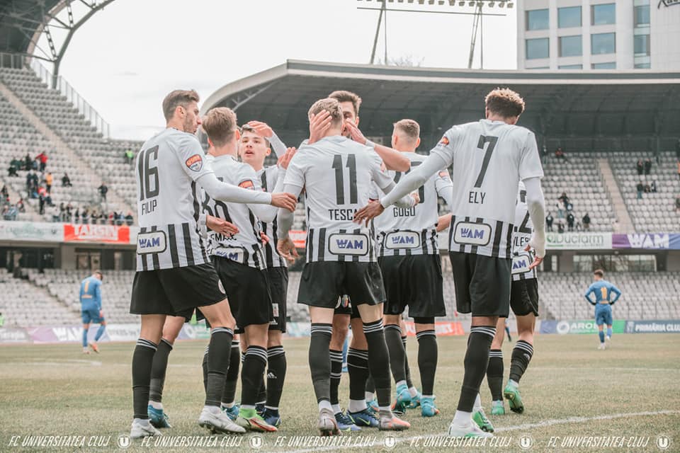 „U” Cluj primește cea mai mare finanțare de la Primărie. Foto: FC Universitatea Cluj.