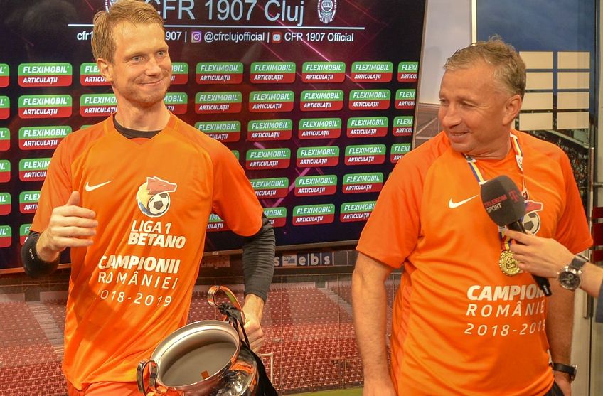 Giedrius Arlauskis și Dan Petrescu