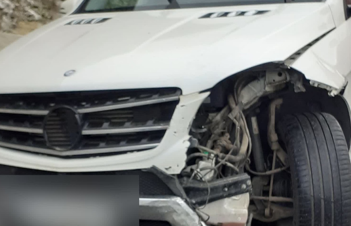 Accident cu o mașină pe A3. Foto: ISU Cluj.