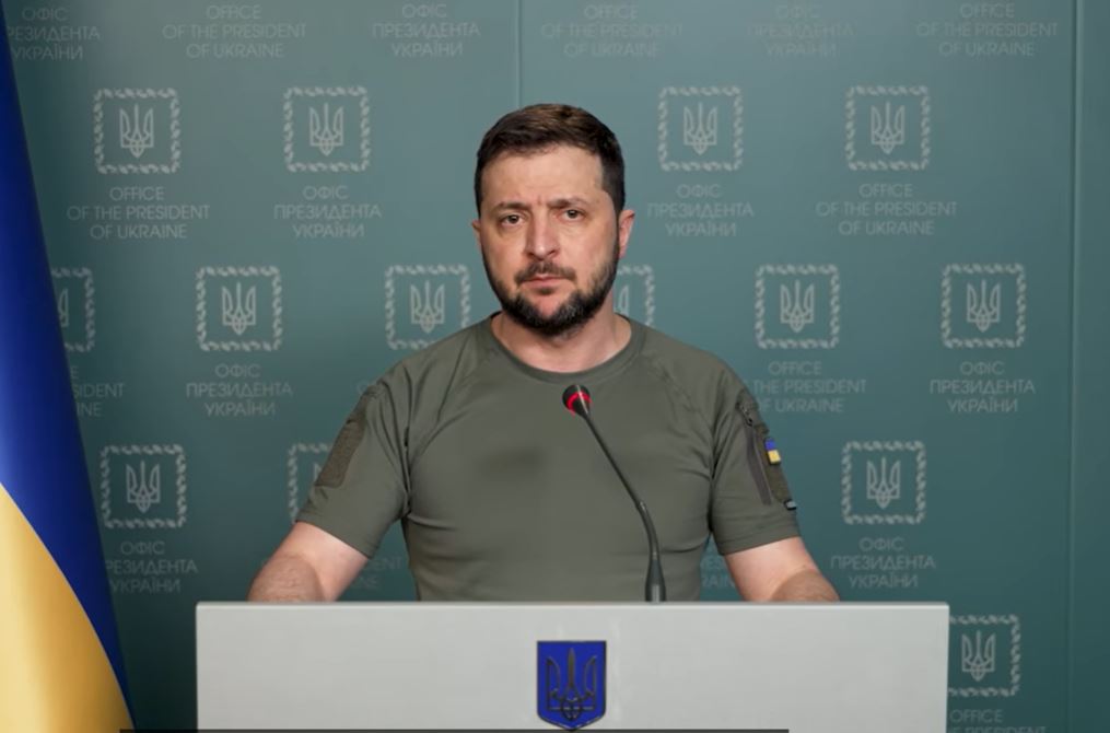 Președintele Ucrainei Volodimir Zelenski
