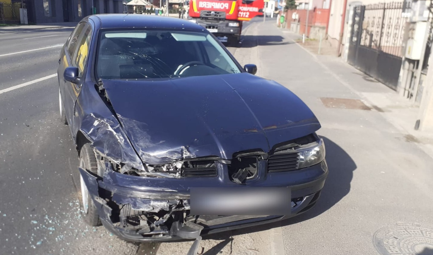 Accident rutier în Florești. Foto: ISU Cluj.