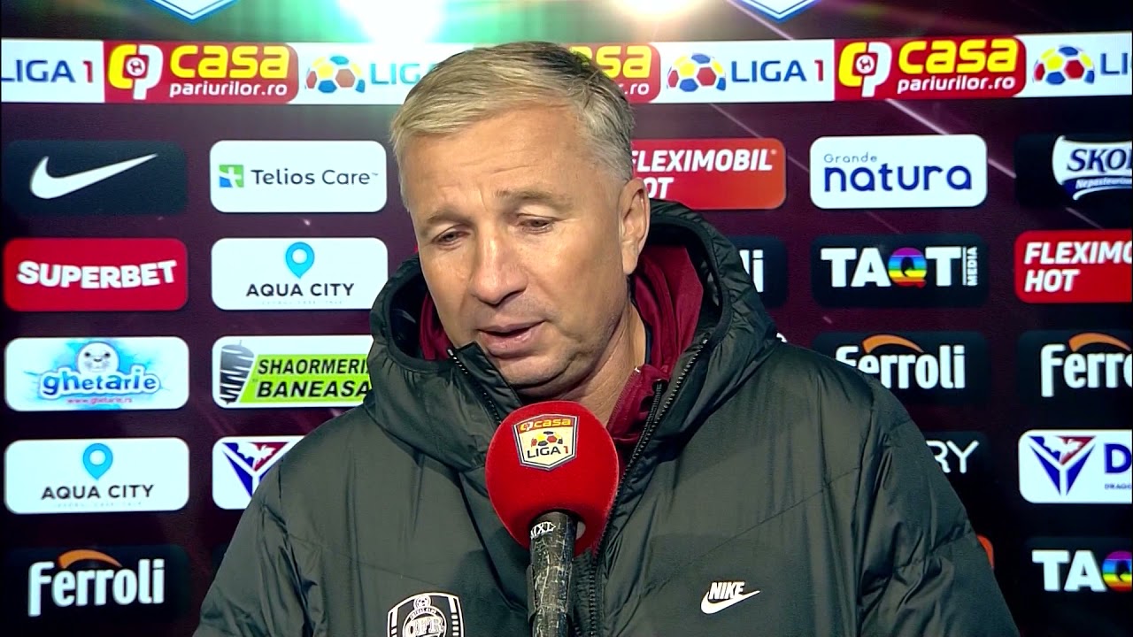 Dan Petrescu și-a făcut „mea culpa” după meciul cu Farul