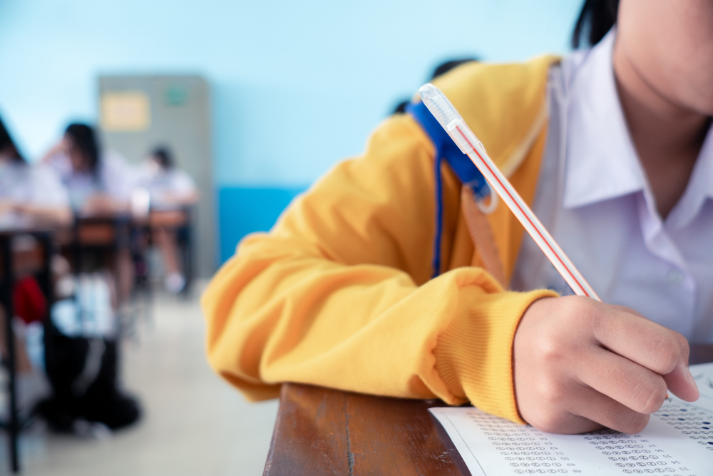 Elevii din clasele a II-a din Cluj susțin probele scrise la Evaluarea Națională / Foto: depositphotos.com