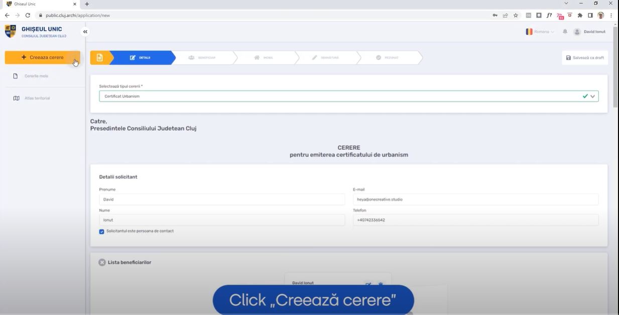 Consiliul Județean Cluj va emite ONLINE certificatele de urbanism
