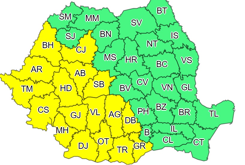 Sursa foto: Administrația Națională de Meteorologie