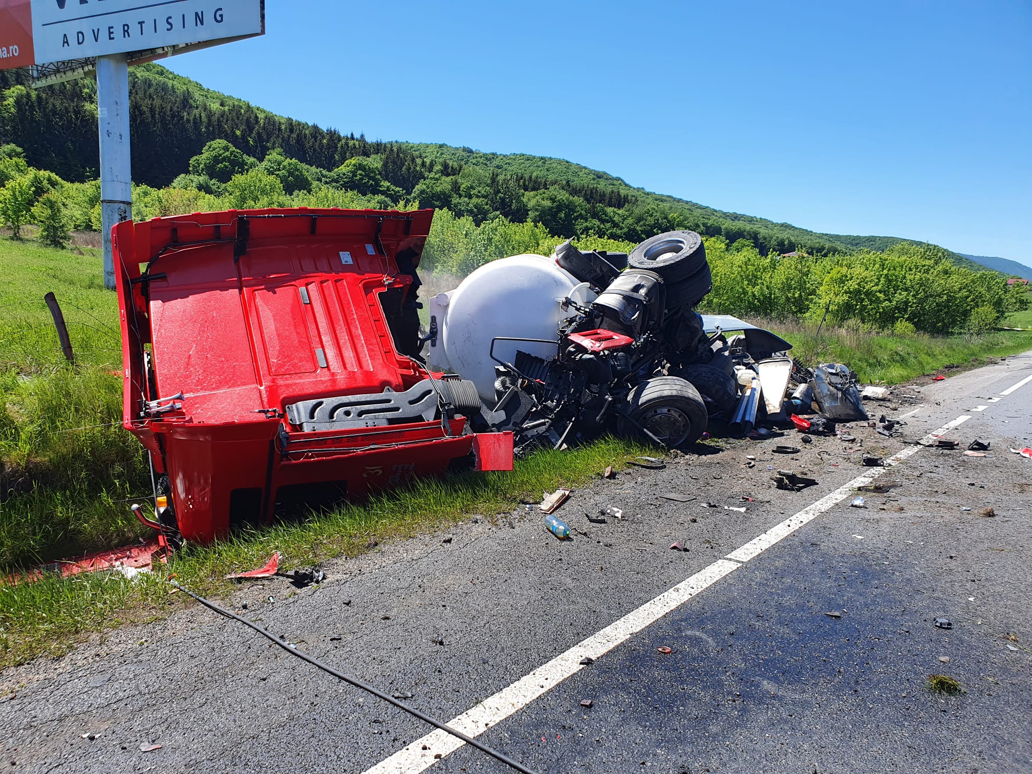 Accident grav în Căpușu Mare. FOTO: ISU CLUJ