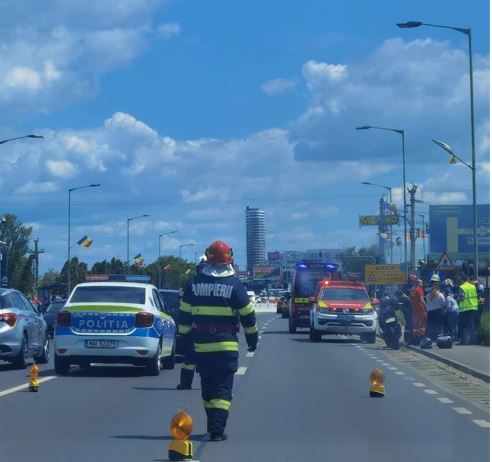 Accident în zona Metro Florești