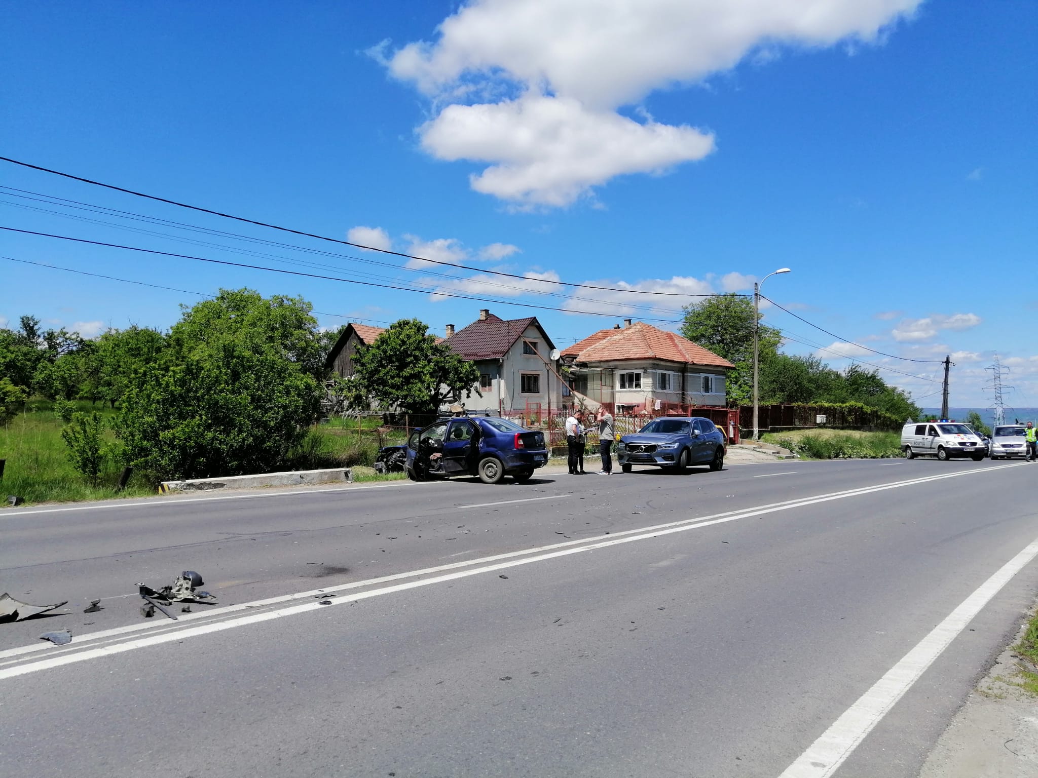 Accident grav pe Calea Turzii din Cluj-Napoca. FOTO: ISU Cluj