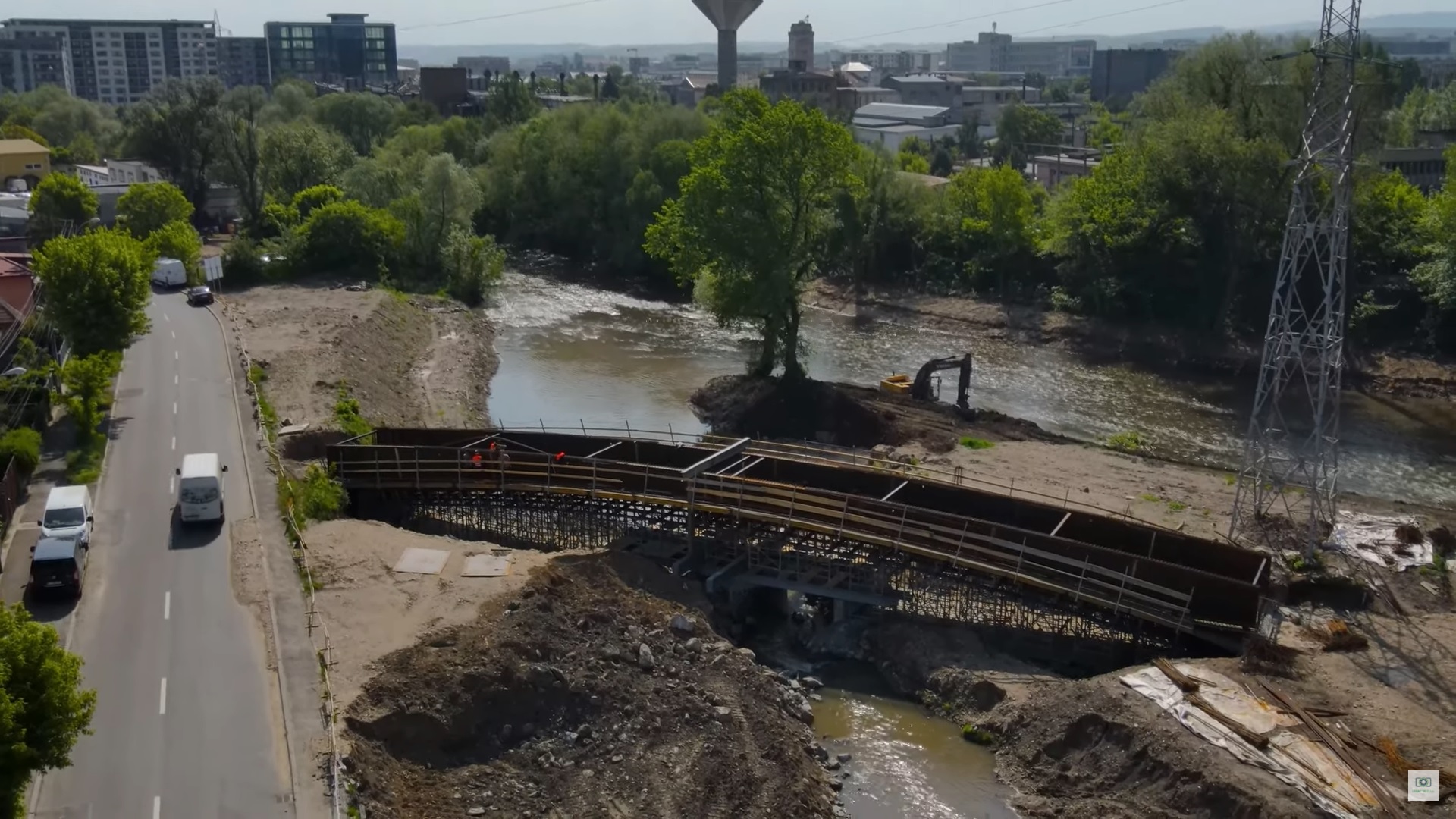 Lucrările de modernizare și revitalizare a Parcului Armătura înaintează. Foto: Captură ecran Legat de Cluj