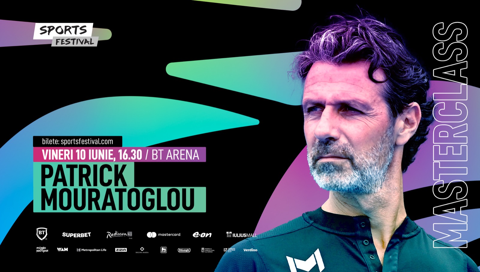 Patrick Mouratoglou vine la Cluj-Napoca. FOTO: Sports Festival