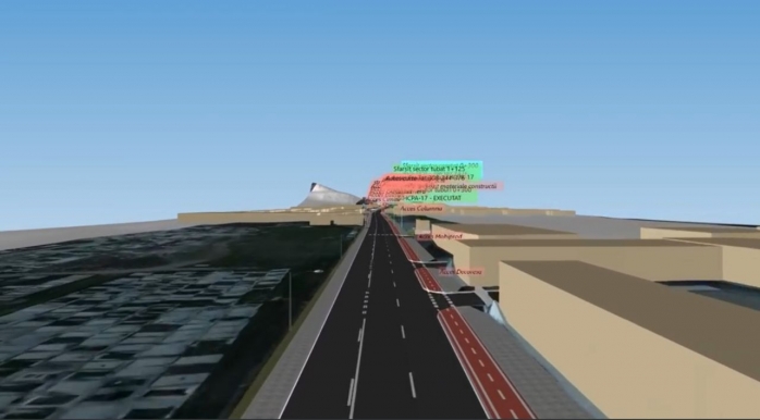 Așa va arăta strada Eroilor după finalizare. FOTO: Captură ecran prezentare proiect în cadrul Consiliului Local Florești