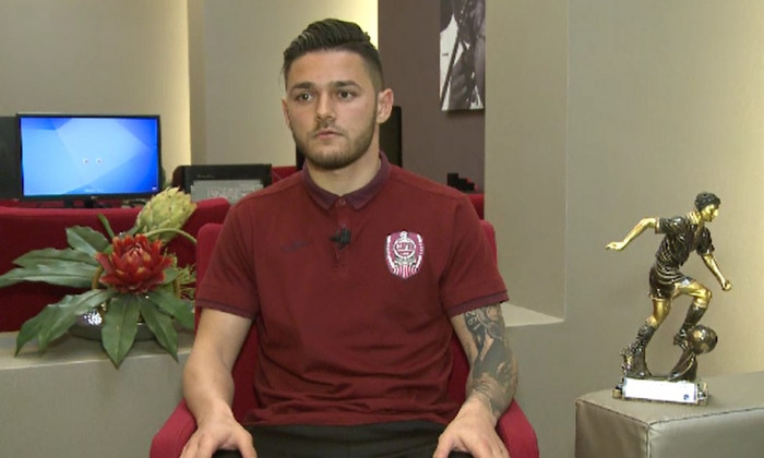 Alex Ioniță în tricoul lui CFR Cluj. FOTO: Captură Digi Sport