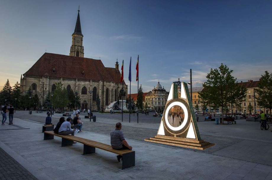 Un portal digital va fi amplasat în Piața Unirii / Foto: Asociația Art Mirror - Facebook