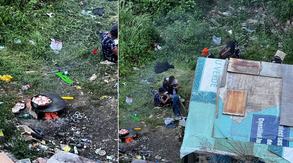 Grătare și muzică la maxim lângă bloc