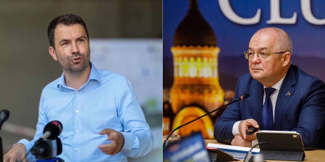 Replici privind centura metropolitană a Clujului între Emil Boc și Cătălin Drulă / Foto 1: Facebook - Cătălin Drulă; Foto 2 - Facebook - Municipiul Cluj-Napoca