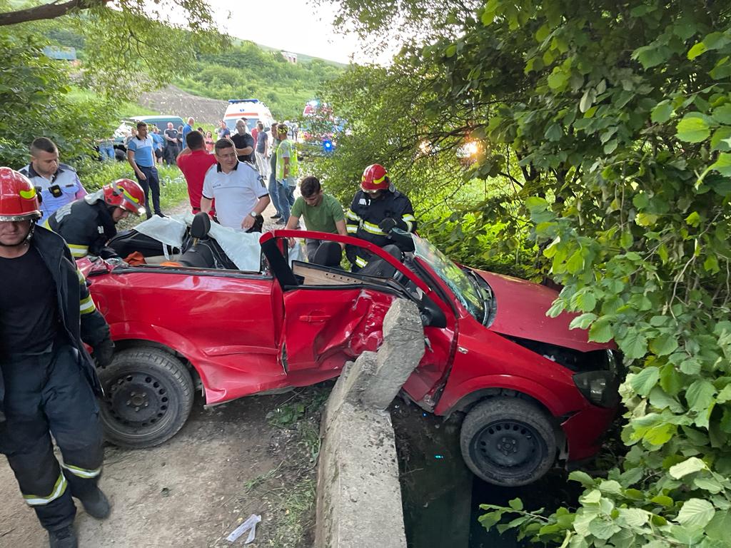 Accident pe drumul Sfântu Ioan. FOTO ISU Cluj