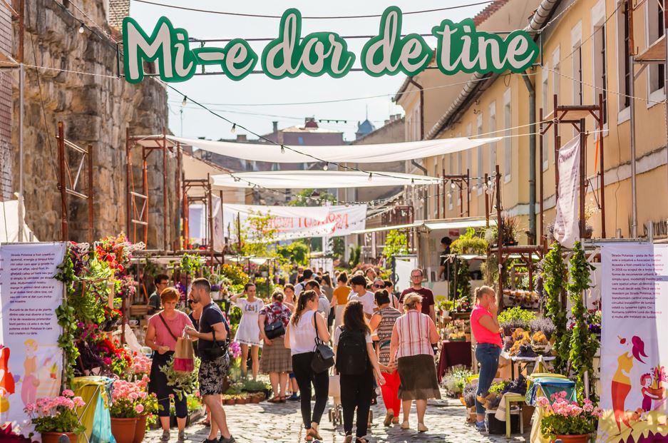 Piața de flori altfel revine pe Strada Potaissa / Foto: Strada Potaissa - Facebook