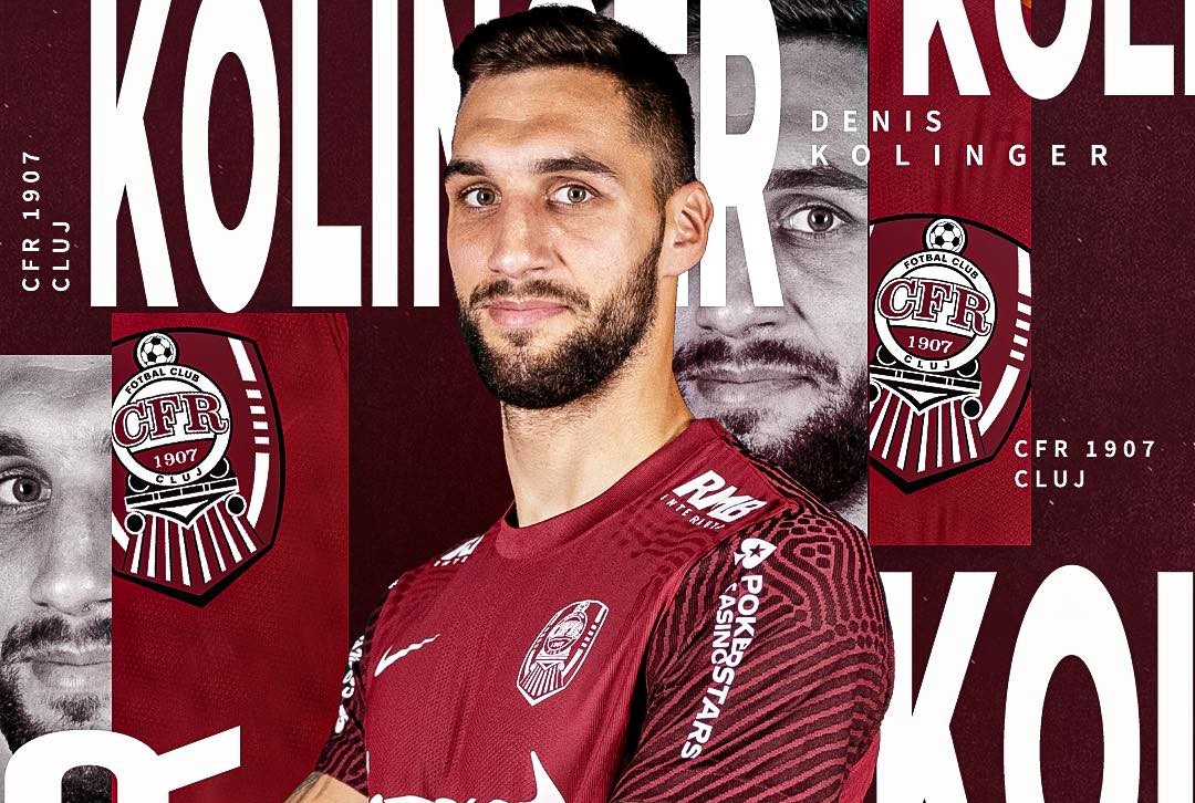 Cluburile de fotbal CFR 1907 Cluj şi Velje BK au ajuns la un acord privind împrumutul internaţionalului croat Denis Kolinger în Gruia/ Foto: Fotbal Club CFR 1907 CLUJ-NAPOCA