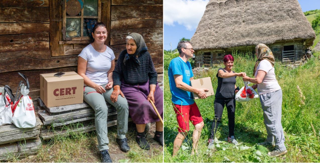 Și-au încărcat mașinile cu alimente și cadouri și au mers la cătunele din Munții Trascăului / Foto: CERT Transilvania