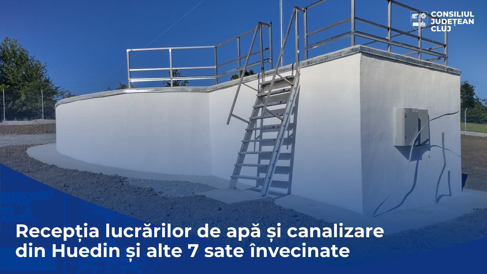 Lucrările de alimentare cu apă și canalizare din Huedin și satele învecinate