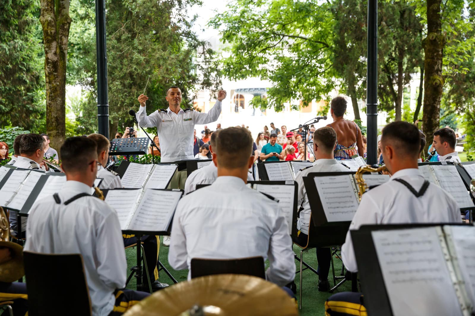 Concert de fanfară în Parcul Central
