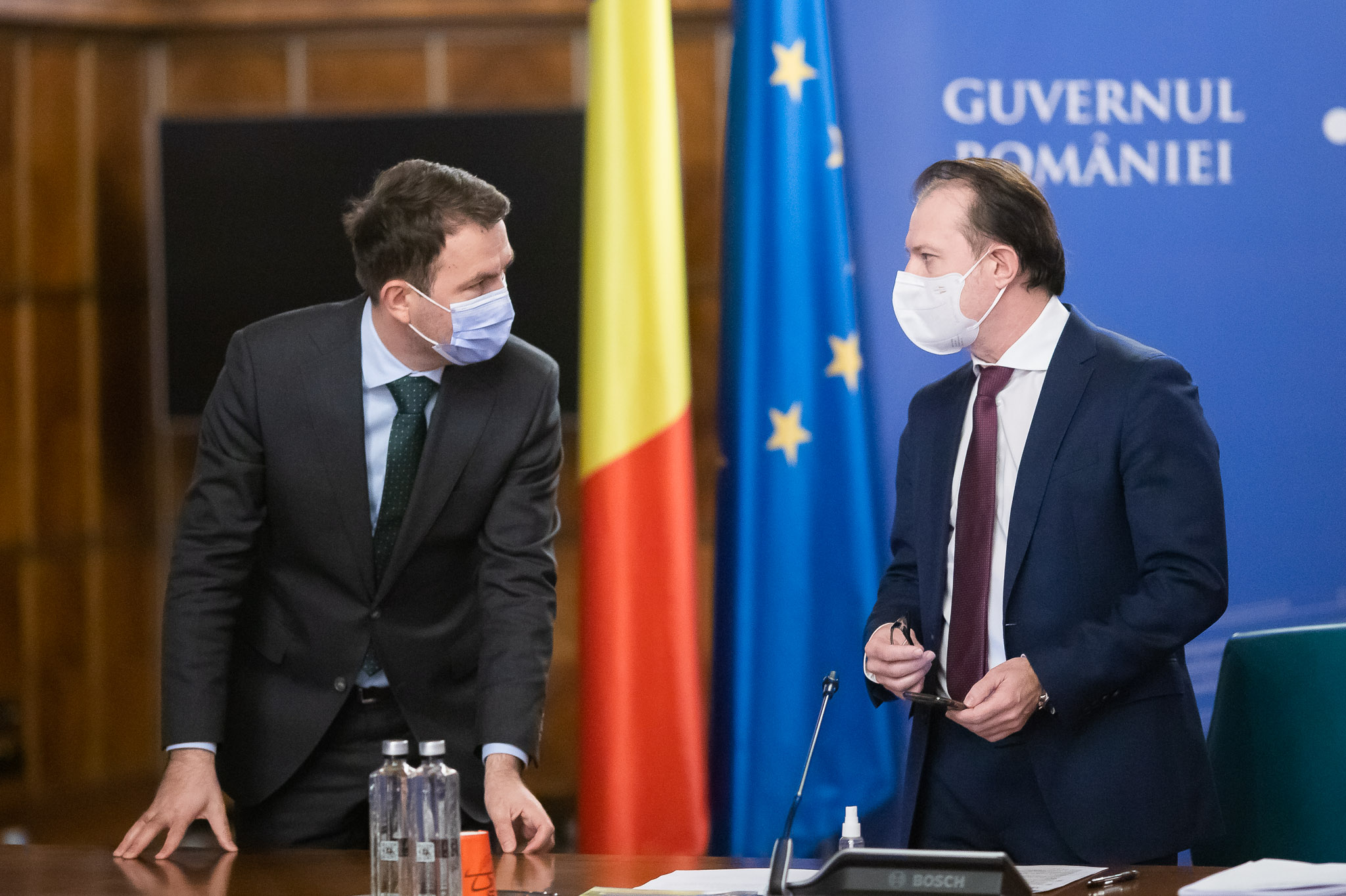 Catalin Drulă și Florin Câțu. Sursa foto Guvernul României