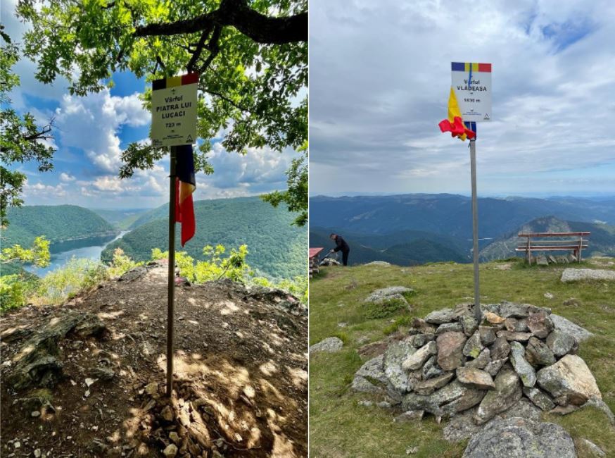 Noi marcaje de vârf la Piatra lui Lucaci și Vârful Vlădeasa / Foto: CJ Cluj