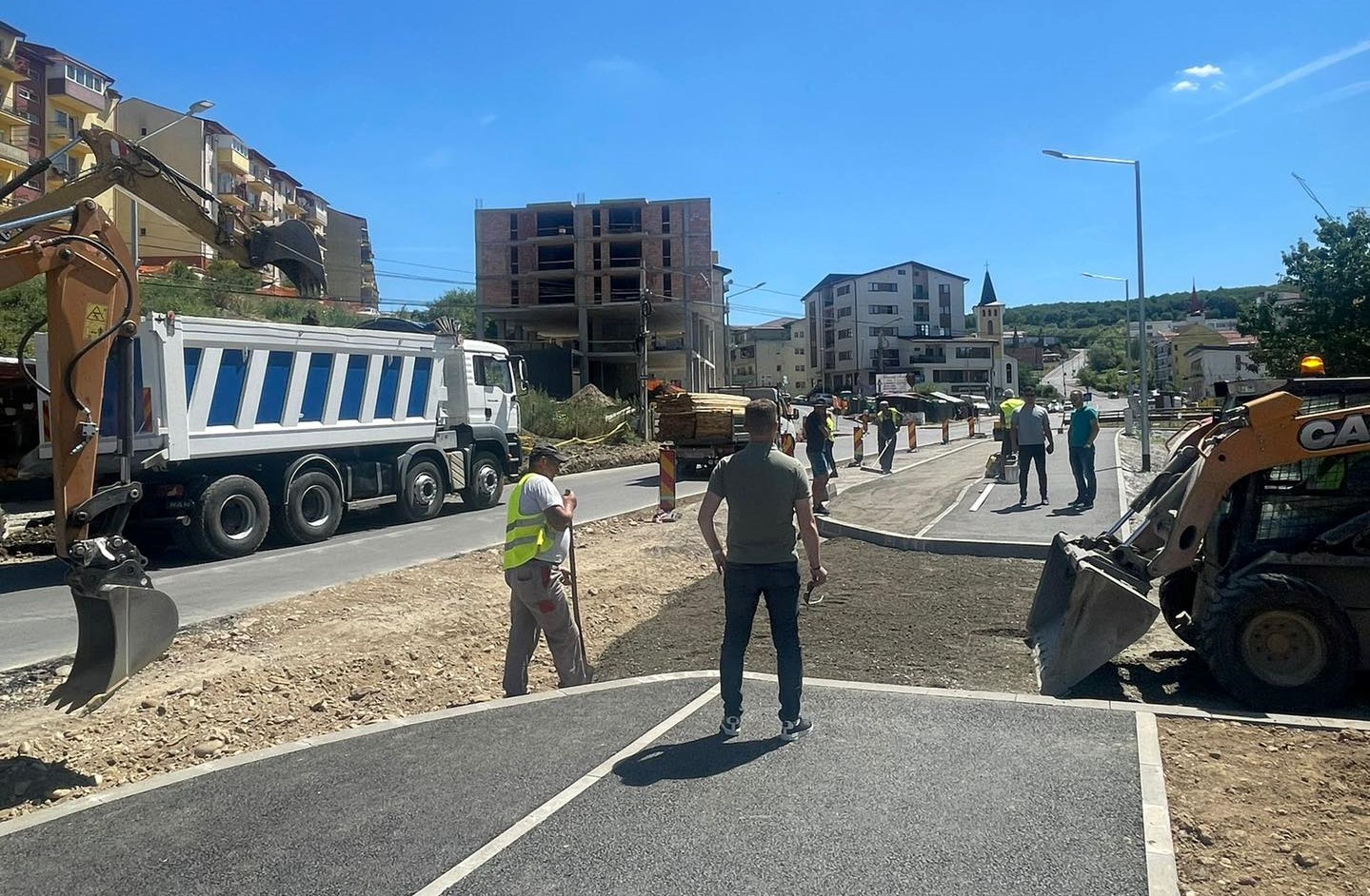 Modernizarea străzii Eroilor din comuna Florești continuă în ritm alert/ Foto: Facebook - Bogdan Pivariu