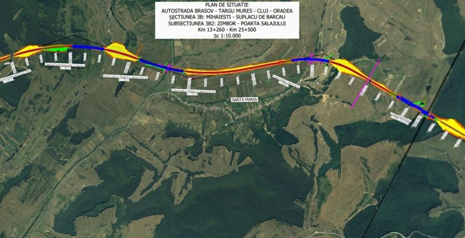 Începe construcția secțiunii Zimbor-Poarta Sălajului din Autostrada Transilvania / Foto: Sorin Grindeanu