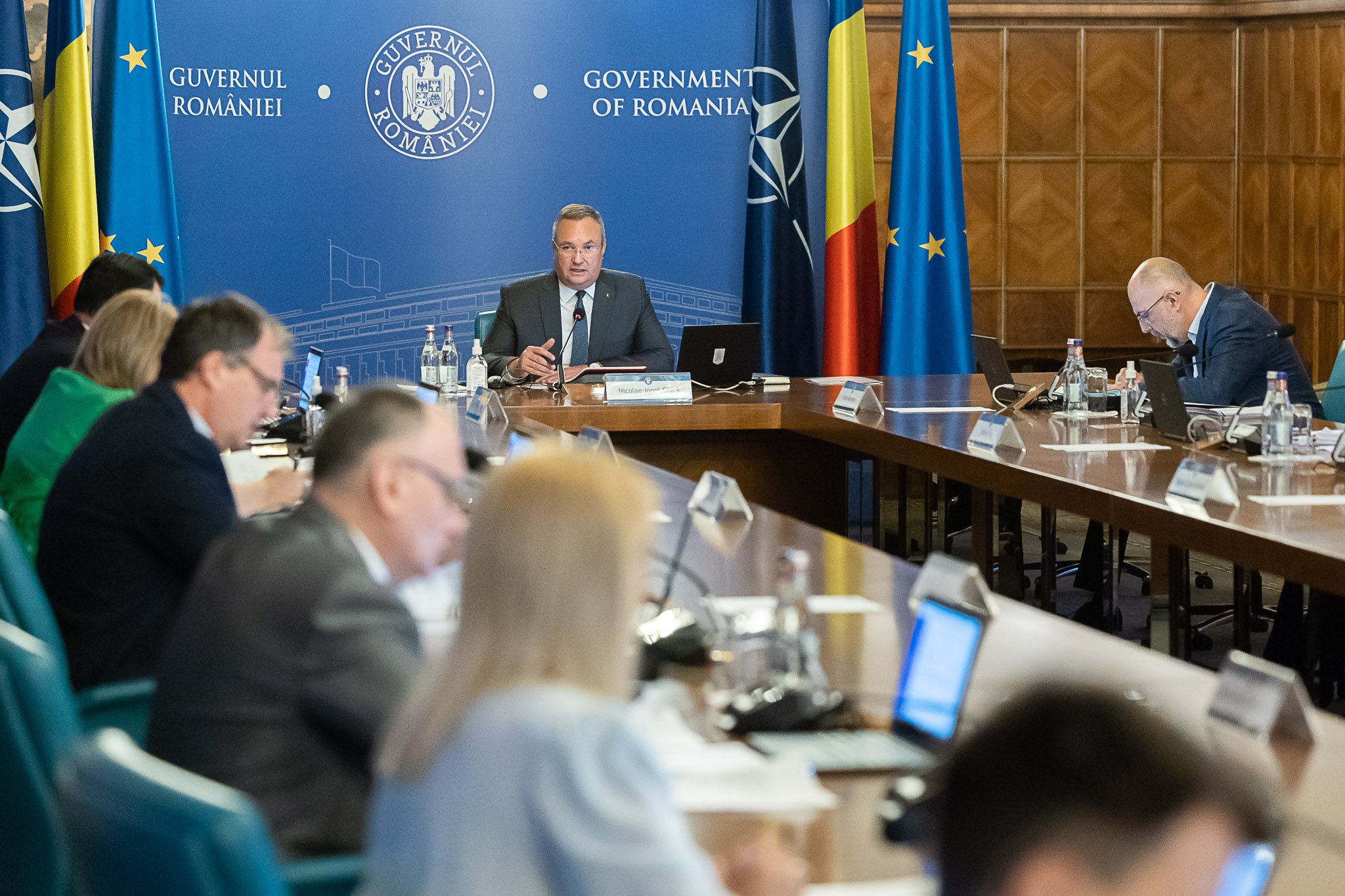 Nicolae Ciucă în ședință de Guvern. Sursa foto: Facebook Guvernul României