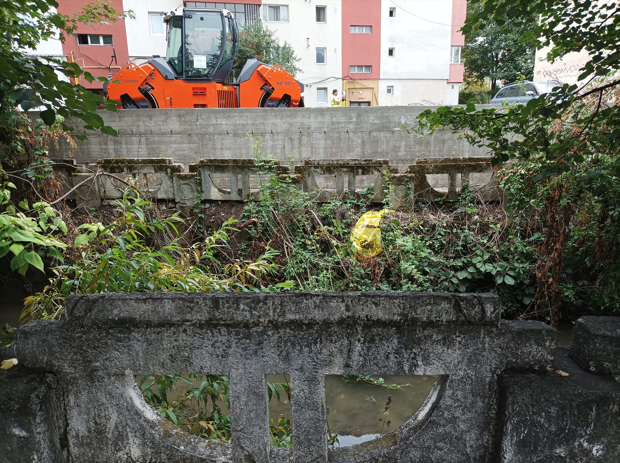 Dohotaru: „Au blocat accesul la Canalul Morii și au betonat și mai tare zona”. FOTO: Facebook/ Adrian Dohotaru