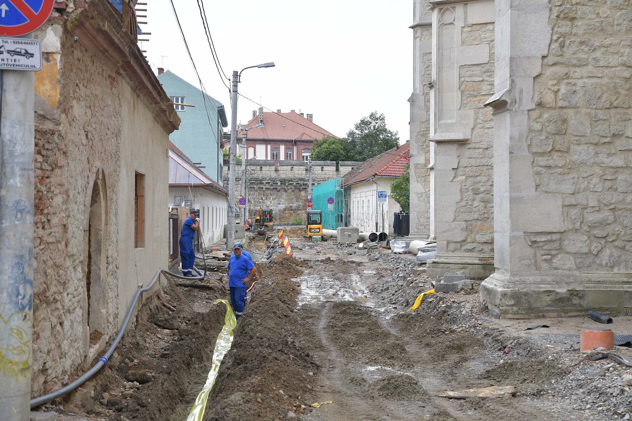 Cum arată șantierul de pe strada Kogălniceanu? FOTO: Facebook/ Olah Emese