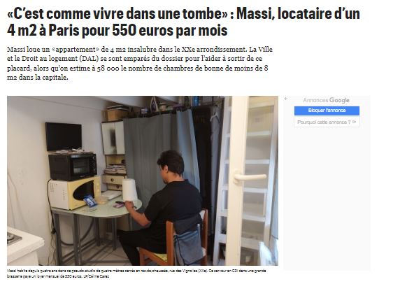 În Paris este o locuință de 4 metri pătrați